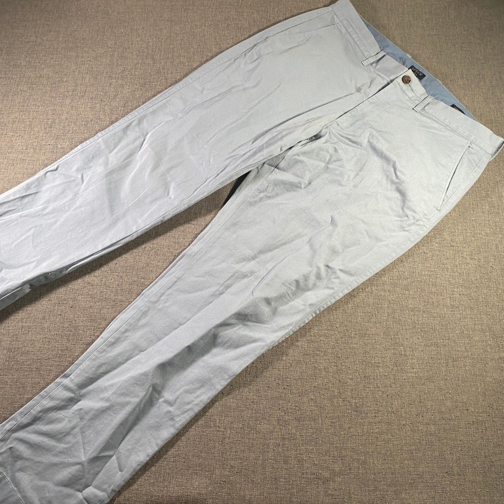 J Crew Flex Straight Fit Men's Dress Pants Light Blue Size 35x32